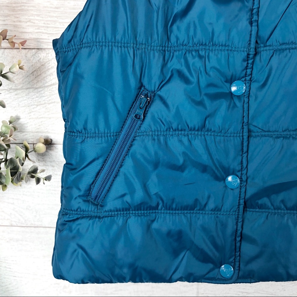  AMERICAN EAGLE OUTFITTERS Blue PufferVestJacket - Picture 4 of 4